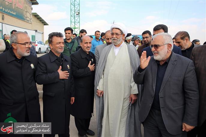 Deputy Custodian of Astan Quds Razavi Visited the Course of Service Provision to the Walking Pilgrims.