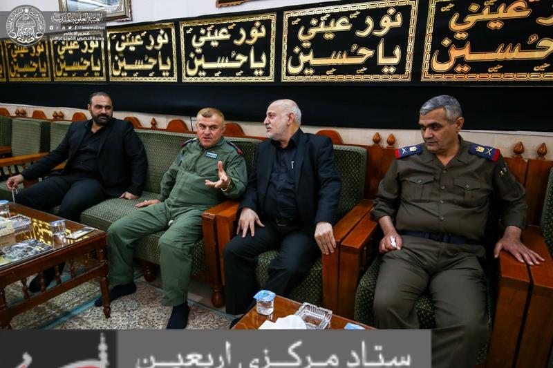 The Iraqi Air Chief Marshal Visits the Holy Shrine of Imam Ali(PBUH).