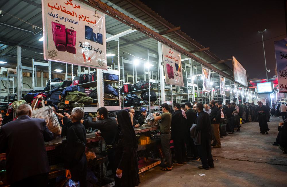 The al-Abbas(AS) Holy Shrine sets up new storage places for visitors of Ziyarat Arba'een.