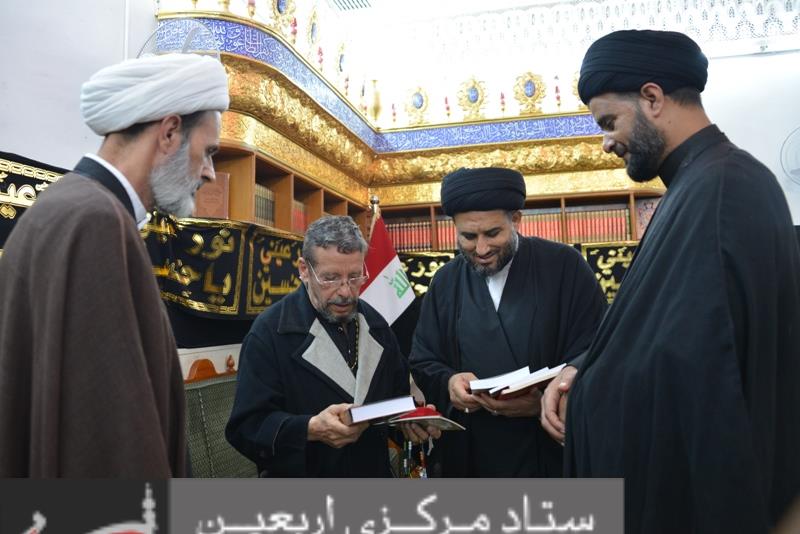 A Brazilian convert visits the Holy Shrine of Imam Ali(AS).