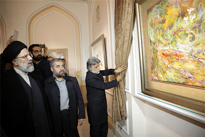 Farshchian's New Presented Work Was Unveiled in Astan Quds Razavi Museum.