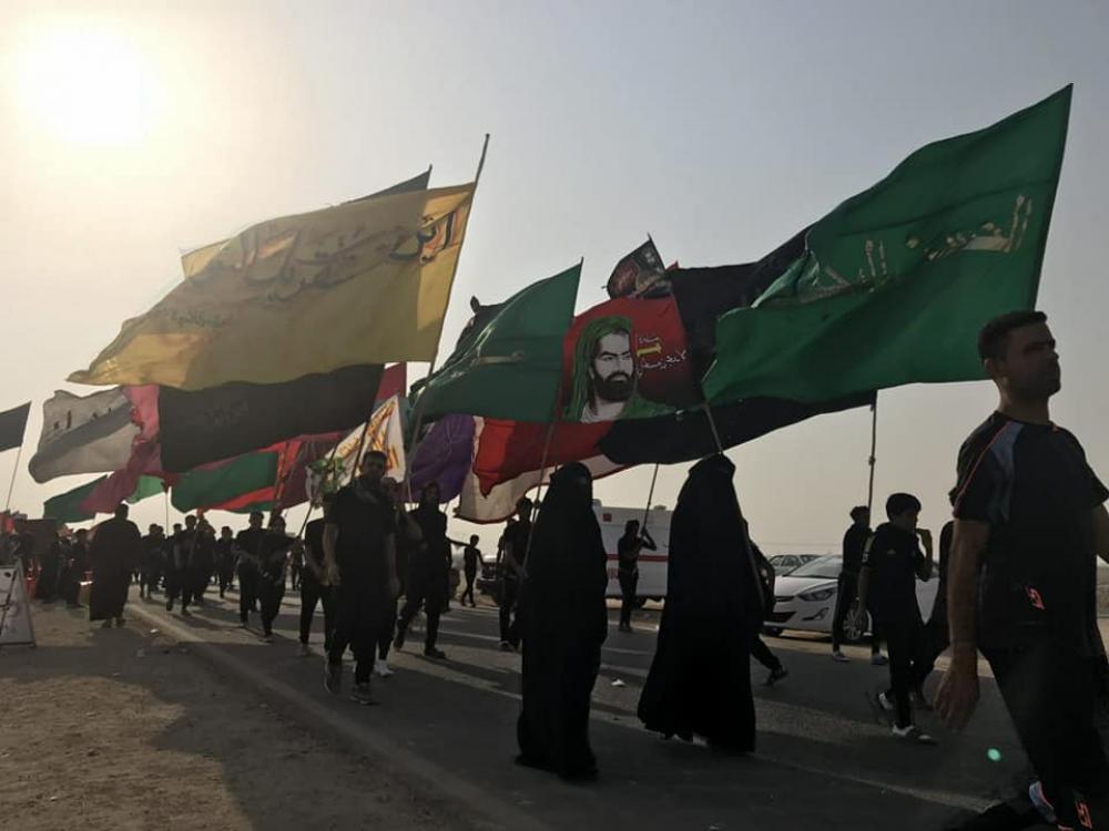 The Hussayni love convoy landing in Nasiriyah.