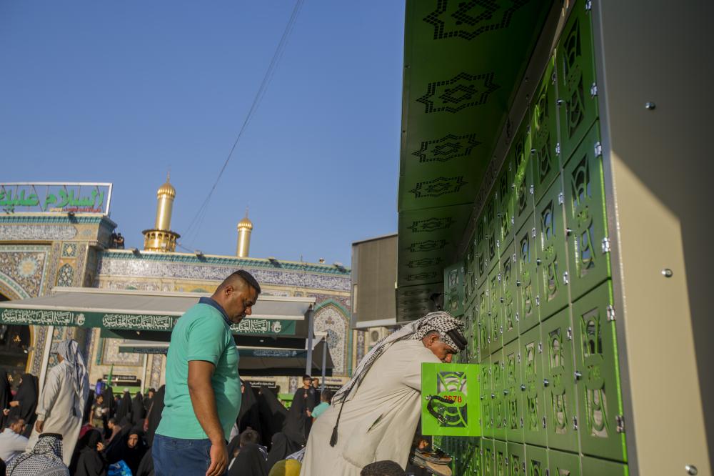 The al-Abbas's (p) Holy Shrine adds new lockers..