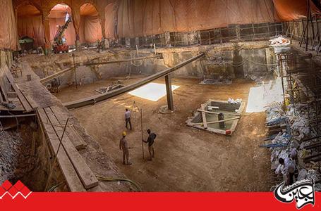 The Work of Esh-Shuheda basement project of Imam Hussain(AS) Holy Shrine is under way.