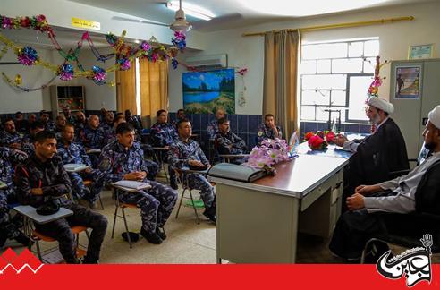 The Department of Religious Affairs of Imam Ali(As) Holy Shrine launches its program during Ramadan at the Police Academy. 