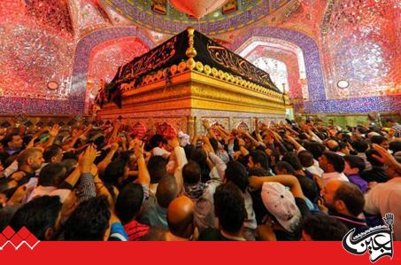 The masses of visitors commemorate the martyrdom anniversary of the Commander of the Faithful (AS) at his holy shrine.