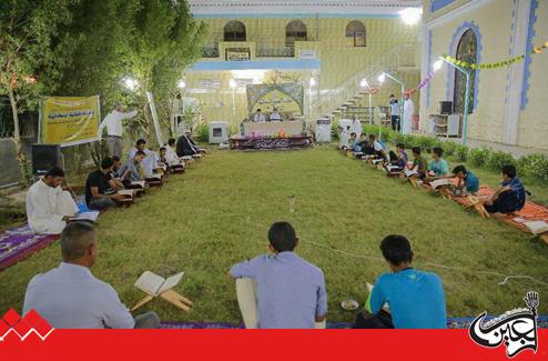 The delegation of Dar Quran of Imam Ali(AS) Holy Shrine follows up the project of the recitation of the whole Quran in the Iraqi southern provinces.