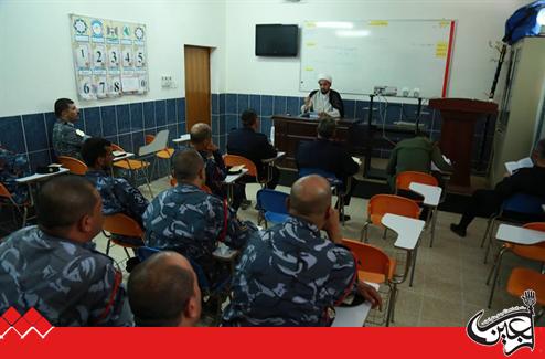 Religious Affairs Department of Imam Ali(AS) Holy Shrine concludes its Ramadan program at the Najaf Police Academy.