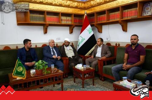 The President of Kirkuk University and his accompanying delegation visited the shrine of Imam Ali bin Abi Talib(PBUH).