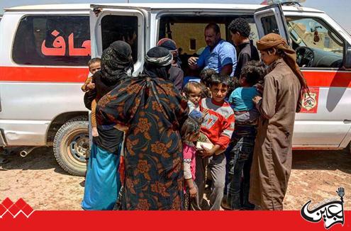 Ali El-Akber Brigade of Imam Hussain(AS) Holy Shrine rescues 180 displaced people.