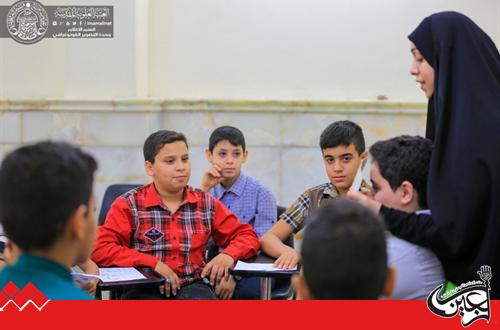 Al-Zaer al-Sagheer Program at Imam Ali(AS) Holy Shrine organizes an interactive training workshop for children.