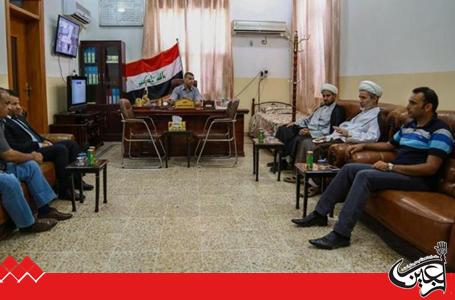 A delegation from Religious Affairs department of Imam Ali(AS) Holy Shrine visits the Juvenile prison in Najaf, Iraq.