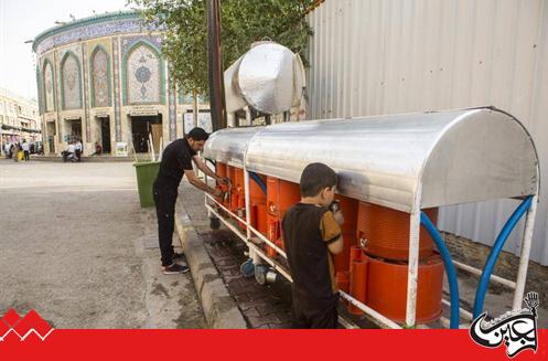 The watering division of Imam Ali(AS) Holy Shrine manufactures water tanks.