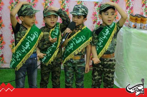 Secretary General of Imam Ali(AS) Holy Shrine attends the celebration of Ahbab Al-Amir Kindergarten.