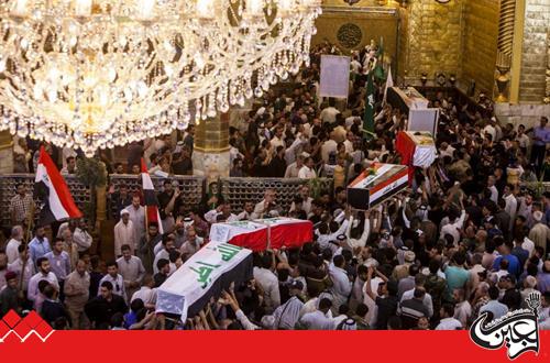 The al-Abbas's(p) Holy Shrine mourns the martyrs of the al-Abbas's (p) Fighting Squad during the liberation operations of Tal-A'far.