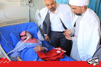 Imam Hussain(AS) Holy Shrine's delegation to Lebanon visits some of the Lebanese hospital patients.