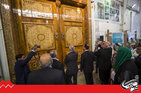 The al-Abbas's (p) Holy Shrine unveils the new door of the sanctuary of Sayed Mohammad(PBUH).