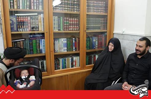 A German Lady Converted to Islam in Razavi Holy Shrine.